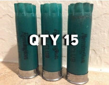 Load image into Gallery viewer, Remington Gun Club Green Shotgun Shells 12 Gauge Shotshells Spent Used Empty Cartridges Fired Casings 12 GA Shot Gun Hulls