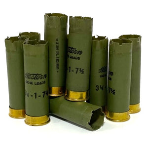 Army Green Empty Used Shotgun Shells 12 Gauge