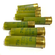 Load image into Gallery viewer, Green Shotgun Shells Empty 20 Gauge Gun Club