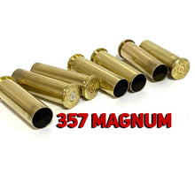 Load image into Gallery viewer, 357 Magnum Empty Brass Shells Spent Casings Ammo Used Cartridges Qty 100 Pcs Free Shipping