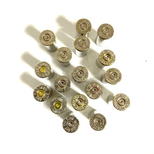 Load image into Gallery viewer, 357 Winchester Mag Empty Nickel Shell Casings Used Spent Ammo Cartridges Silver Bullet Jewelry Qty 5 Pcs - Free Shipping
