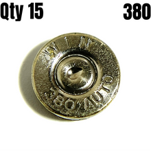 Load image into Gallery viewer, Nickel 380 Auto Thin Cut Polished Bullet Slices For Jewelry