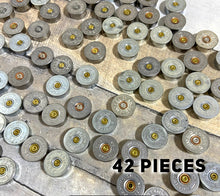 Load image into Gallery viewer, 12 Gauge Silver End Caps Bottoms DIY Bullet Necklace Earring Jewelry Steampunk Crafts 42 Pcs