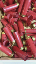 Load and play video in Gallery viewer, Red Shotgun Shells AA Winchester Hulls Empty 12 Gauge Shotshells Used Fired 12GA Spent Shot Gun Ammo Casings 100 Pcs - FREE SHIPPING