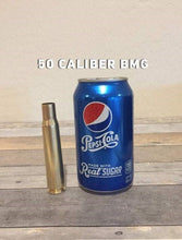 Load image into Gallery viewer, 50 Caliber BMG Hand Polished Fired Brass Casings Empty Brass Shells Used Spent Bullet Casings