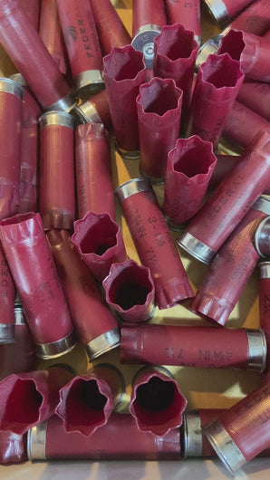 Federal Top Gun Empty Shotgun Shells 12 Gauge Shotshells Spent 12GA Dark Red Hulls