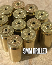 Load image into Gallery viewer, 9mm Drilled Brass Empty Casings Luger 9x19 Shells