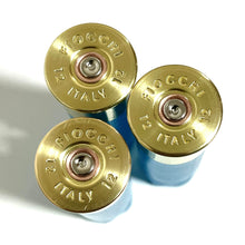 Load image into Gallery viewer, Blank Light Blue High Brass Shotgun Shells 12 Gauge Blank Hulls No Markings DIY Boutonniere Ammo Crafts 8 Pcs