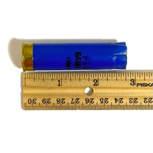 Load image into Gallery viewer, Size Dimension Blue Shotgun Shells 16 Gauge