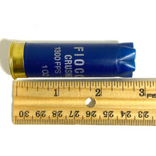 Load image into Gallery viewer, Navy Blue Empty Shotgun Shells 12 Gauge Size Dimension
