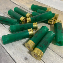 Load image into Gallery viewer, Sterling Green Shotgun Shells Used 12 Gauge Hulls | Qty 12
