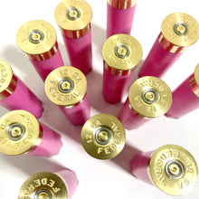 Load image into Gallery viewer, Pink Blank Empty Shotgun Shells 12 Gauge Hulls DIY Boutonniere Wedding Crafts | 12 Pcs | FREE SHIPPING