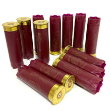 Load image into Gallery viewer, Dark Red Burgundy Herters Shotgun Shells Empty 12 Gauge ShotShells Used 12GA Shot Gun Maroon Hulls 100 Pcs FREE SHIPPING