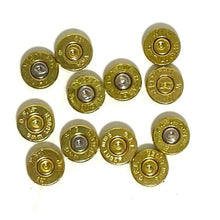 Load image into Gallery viewer, 9MM Thin Cut Bullet Slices Polished Brass
