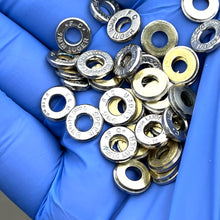 Load image into Gallery viewer, Bullet Slices 9MM Nickel Deprimed