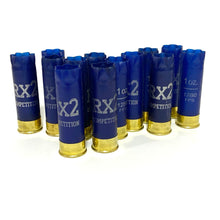 Load image into Gallery viewer, Navy Blue Empty Shotgun Shells Clever Mirage 12 Gauge Shotshells Spent Dark Blue 12GA Hulls Cartridges Used Fired Casings Shot Gun Shells