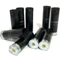 Load image into Gallery viewer, Black Empty Shotgun Shells Herters 12 Gauge Shotshells Spent 12GA Hulls Cartridges Fired Used Casings Shot Gun Shells Qty 100 Pcs - FREE SHIPPING