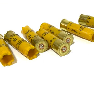 DIY Shotgun Shell Boutonnieres Yellow Gold