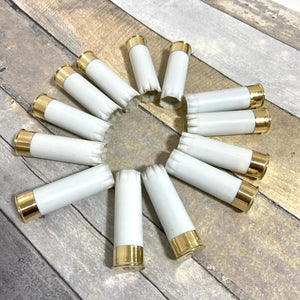 DIY Shotgun Shells Boutonnieres White