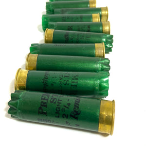 Used Dark Green Shotgun Shells