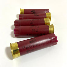Load image into Gallery viewer, Dark Red Burgundy Empty 12 Gauge ShotGun Shells Used Casings Fired Hulls Spent Cartridges Federal Maroon 100 Pcs
