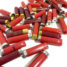 Load image into Gallery viewer, Red Shotgun Shells 12 Gauge Shot Gun Hulls Empty Cartridges Spent Shotshells Casings Mixed Colors DIY Ammo Craft Huge Lot 100 Pcs FREE SHIPPING