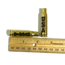 Load image into Gallery viewer, Engraved 308 WIN Brass Shells USA Casing 5 Pcs