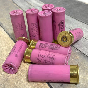 Used Pink Dummy Shotgun Shells For Farmhouse Rustic Decor