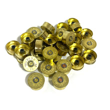 Load image into Gallery viewer, Federal Gold Headstamps Shotgun Shell 12 Gauge End Caps Brass Bottoms DIY Bullet Necklace Earring Jewelry Steampunk Crafts