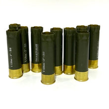Load image into Gallery viewer, Diy Shotgun Shell Boutonnieres Green With Gold Bottom Brass
