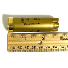 Load image into Gallery viewer, Empty Gold Shotgun Shells Size Dimensions