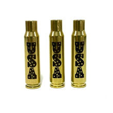 Load image into Gallery viewer, Engraved 308 WIN Brass Shells USA Casing 5 Pcs