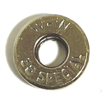 Load image into Gallery viewer, 38 Special Deprimed Polished Nickel Bullet Slices Qty 15 | FREE SHIPPING