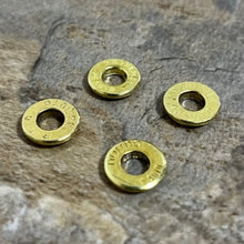 Load image into Gallery viewer, Deprimed 45 ACP Thin Cut Brass Polished Bullet Slices Qty 15 | FREE SHIPPING