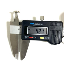 Load image into Gallery viewer, Nickel 40 Smith & Wesson Thin Bullet Slices Polished Deprimed Qty 15 | FREE SHIPPING