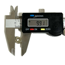 Load image into Gallery viewer, Deprimed 9MM Nickel Thin Cut Polished Bullet Slices Qty 15 | FREE SHIPPING