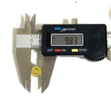 Load image into Gallery viewer, 9MM Thin Cut Bullet Slices Polished Brass