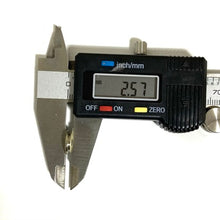 Load image into Gallery viewer, 38 Spl Polished Nickel Thin Cut Bullet Slices Qty 15 | FREE SHIPPING