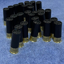 Load image into Gallery viewer, Engraved 24 Blank Black Clever Hand Polished Empty Shotgun Shells 12 Gauge No Markings On Hulls
