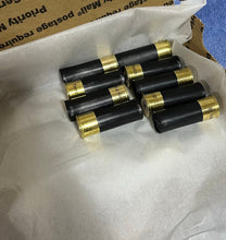 Load image into Gallery viewer, Engraved 24 Blank Black Clever Hand Polished Empty Shotgun Shells 12 Gauge No Markings On Hulls