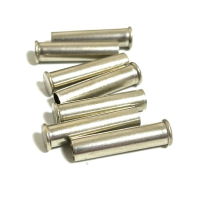 Nickel 22 Caliber WMR Once Fired Brass Shells