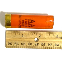 Load image into Gallery viewer, Orange 12 Gauge Shotgun Shells Empty 12GA Hulls Size Dimensions