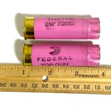 Load image into Gallery viewer, 12GA Top Gun Federal Pink Hulls Size Dimensions