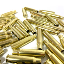 Load image into Gallery viewer, WIN 308 (7.62x51) Brass Shells Bullet Casings Empty Used Spent Rounds Cleaned Polished Once Fired DIY Bullet Jewelry