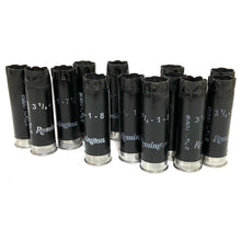 Load image into Gallery viewer, Black Empty Shotgun Shells Remington 12 Gauge Shotshells Spent 12GA Hulls Cartridges Fired Used Casings Shot Gun Shells Qty 100 Pcs FREE SHIPPING