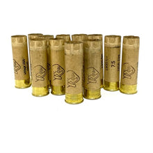 Load image into Gallery viewer, Tan 12 Gauge Shotgun Shells Empty 12GA Vintage Rustic Shotshells Once Fired Used Casings DIY Ammo Crafts
