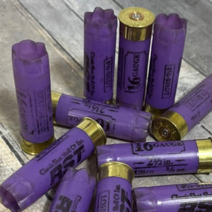 Purple Lavender Used 16 Gauge Shotgun Shells