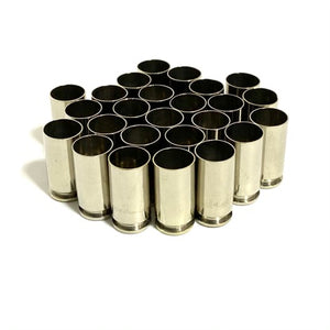 Used Nickel Bullet Spent Casings 40 Caliber