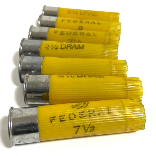 Yellow 20 Gauge Empty Shotgun Shells