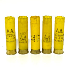Winchester AA Yellow Shotgun Shells 20 Gauge Hulls Empty Used Fired 20GA Spent Shot Gun Cartridges Qty